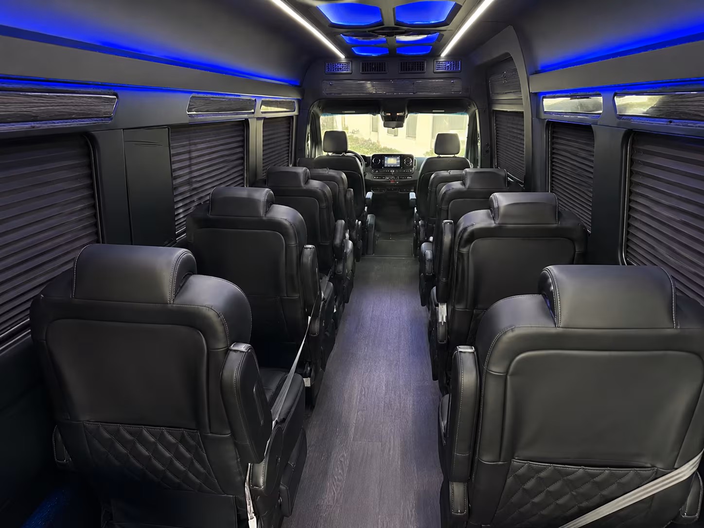 santa rosa 10 passenger sprinter van inside