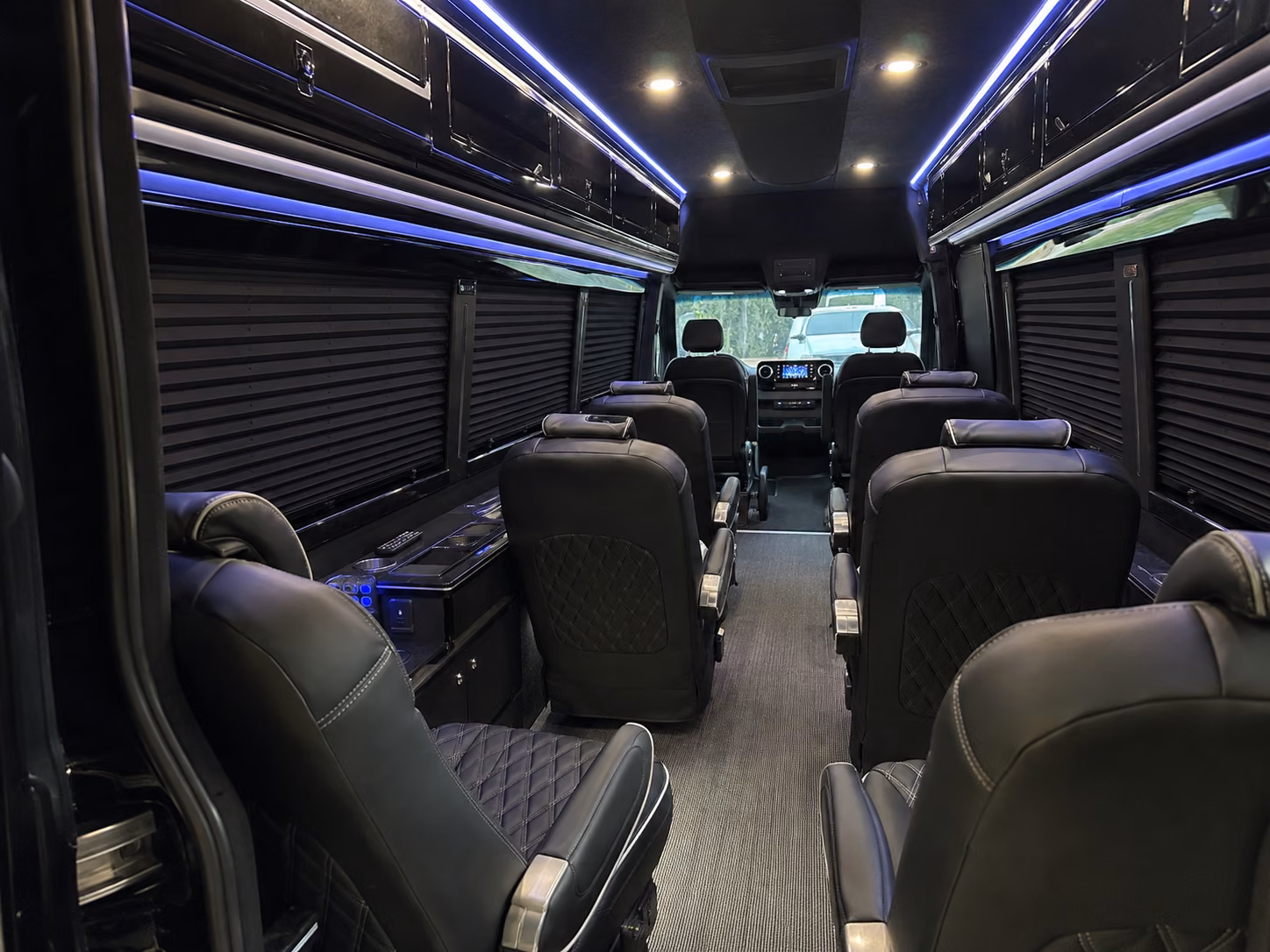 santa rosa 12 passenger sprinter van inside