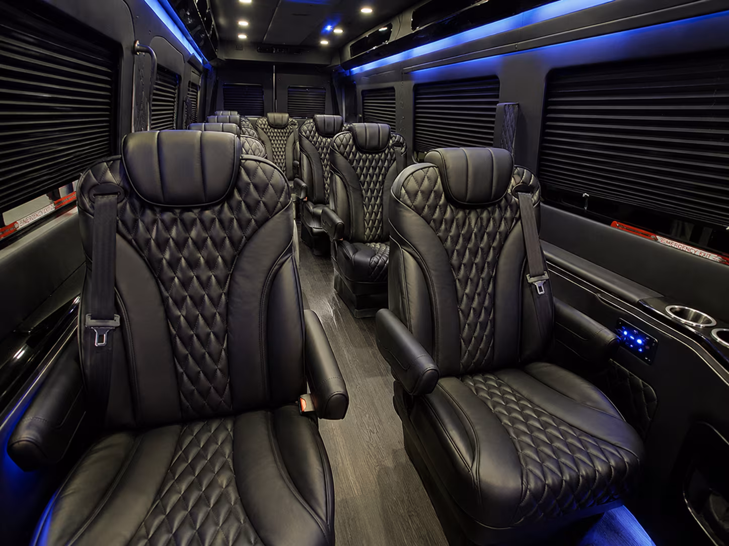 santa rosa 8 passenger sprinter van inside